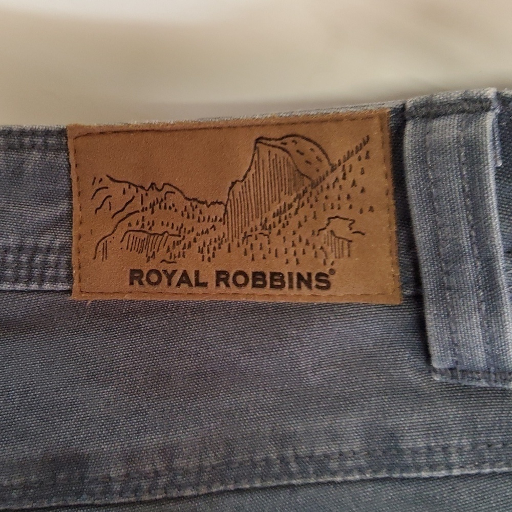 ROYAL Robbins pants women's size 14 regular EUC blue straight leg - Picture 5 of 8